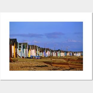 Thorpe Bay Beach Huts Essex England Posters and Art
